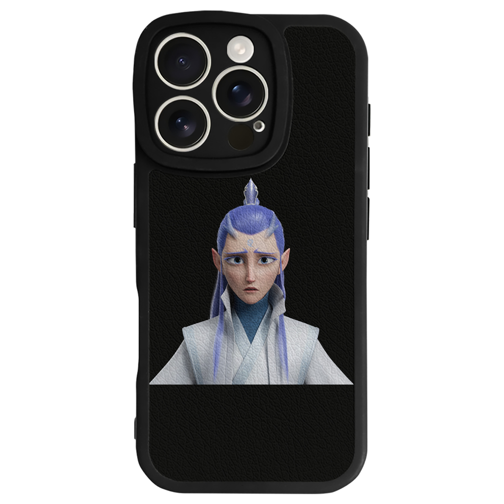（画像用） Ne Zha 2 ナタ 魔童の大暴れ 【iPhone 16シリーズ対応】シリコンスマホケース（レザー調） 材質：シリコン